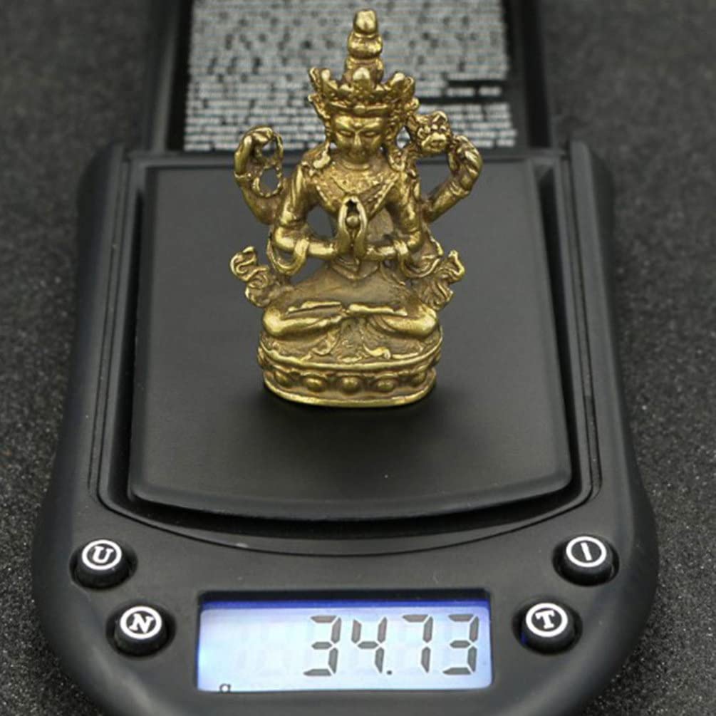 YARNOW Vierarmige Avalokitesvara Buddha Statue Aus Dekorative Skulptur Für Wohnzimmer Garten Balkon Und Schlafzimmer Für Meditation Und Feng Shui Hochwertige Verarbeitung Langlebig Und